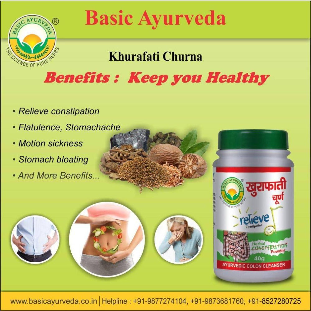 Basic Ayurveda Khurafati Churna  - 40 gms image 2