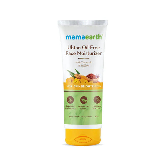 Mamaearth Ubtan Oil-Free Face Moisturizer with Turmeric & Saffron -80 ml image 1