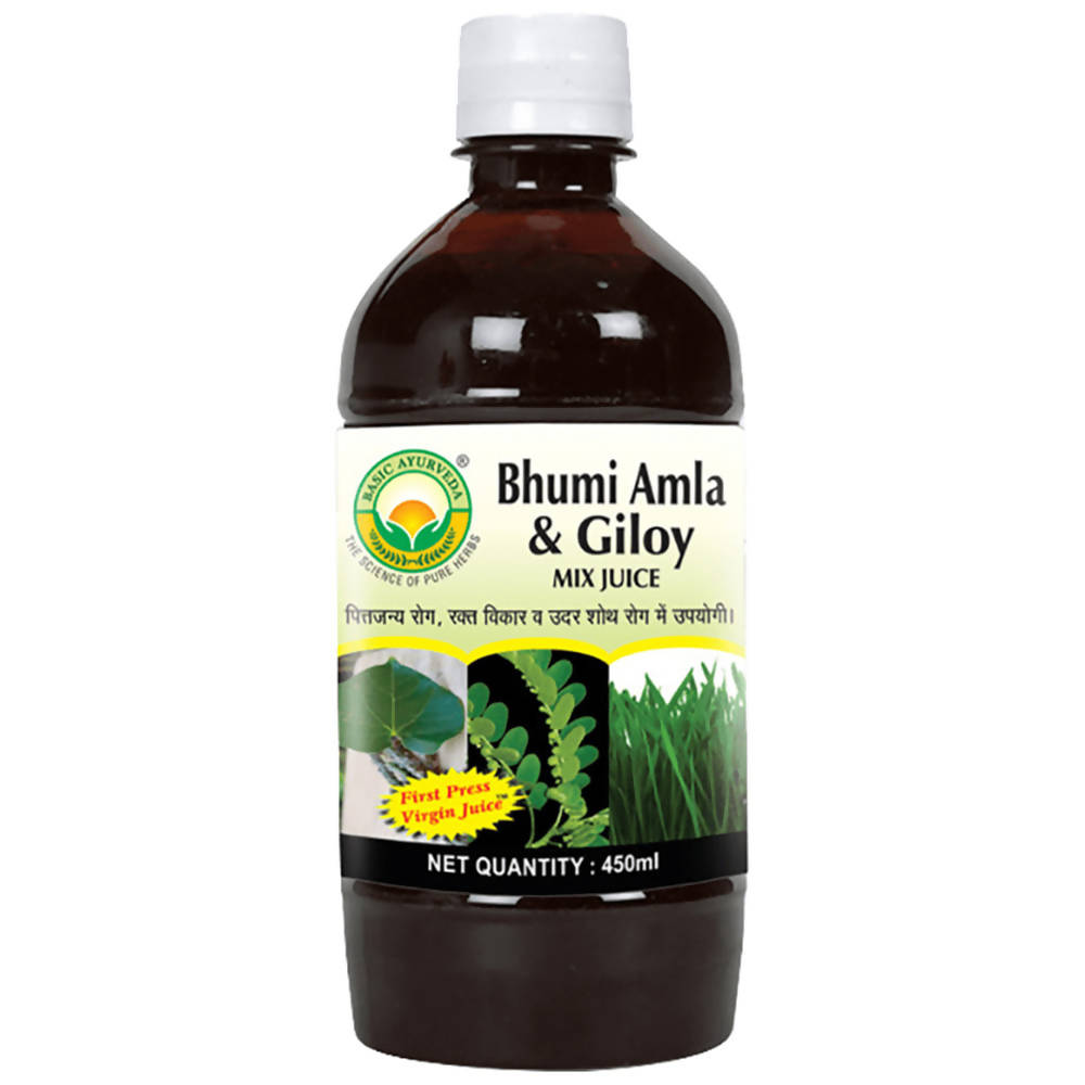 Basic Ayurveda Bhumi Amla & Giloy Mix Juice - 450 ml image 3