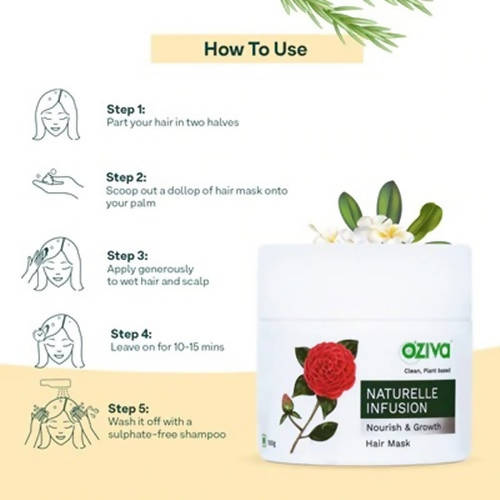 OZiva Naturelle Infusion Nourish & Growth Hair Mask image 2