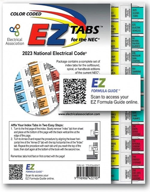 (Color Coded) with EZ Formula Guide for The 2023 National Electrical Code Paperback bookcover – AVRBOOKS