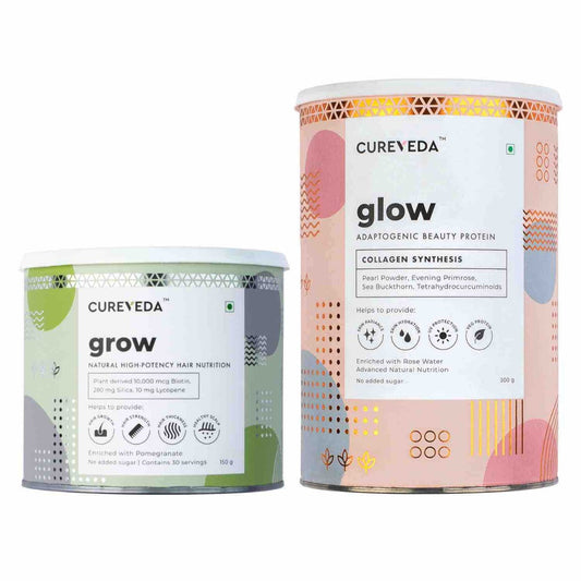 Cureveda Glow & Grow Combo image 1