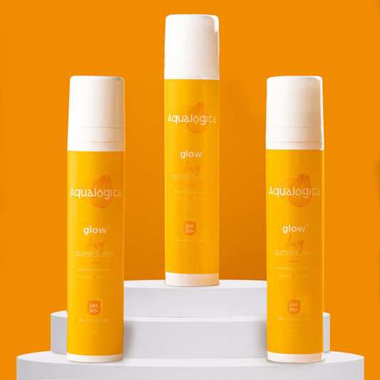 Aqualogica Glow+ Dewy Sunscreen - 50 gms - Pack of 3 image 1