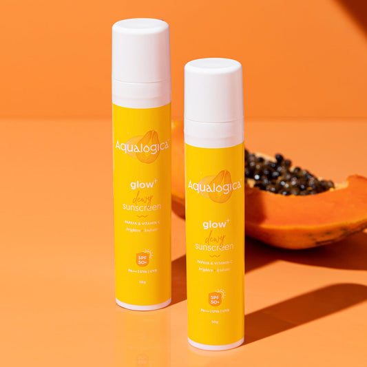 Aqualogica Glow+ Dewy Sunscreen - 50 gms - Pack of 2 image 1