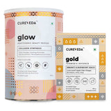 Cureveda Radiance & Wellness Combo – Glow & Gold Health Support Duo image 1