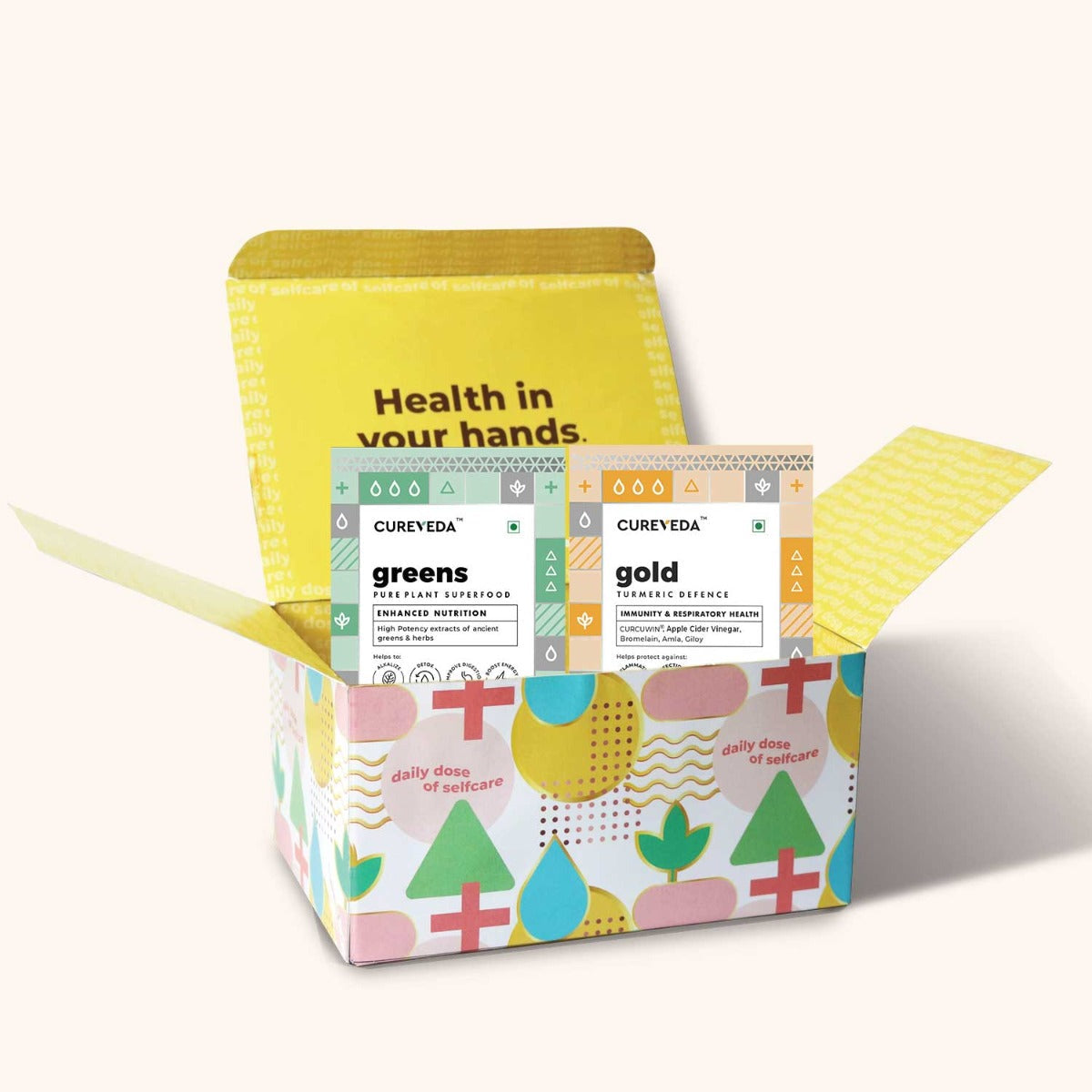 Cureveda Greens & Gold Wellness Combo – Natural Immunity & Vitality Support image 1