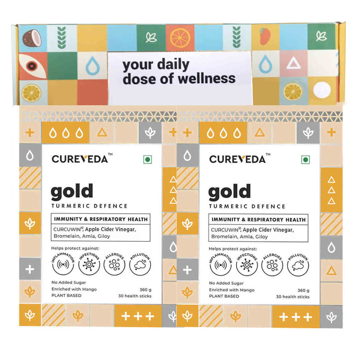 Cureveda Gold Turmeric Defense – Natural Wellness & Immune Boost Supplement image 2