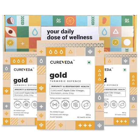 Cureveda Gold Turmeric Defense – Natural Wellness & Immune Boost Supplement image 3