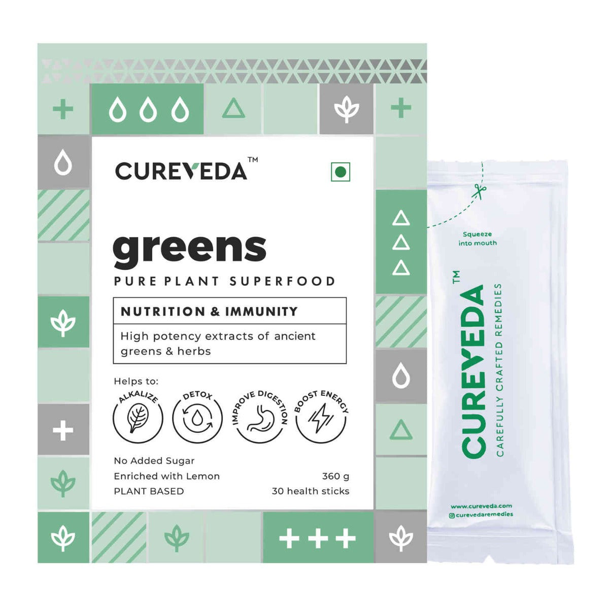 Cureveda Greens & Gold Wellness Combo – Natural Immunity & Vitality Support image 2
