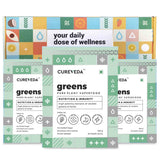 Cureveda Greens Superfood Powder – 360g | Vegan Plant-Based Nutrition Blend image 3