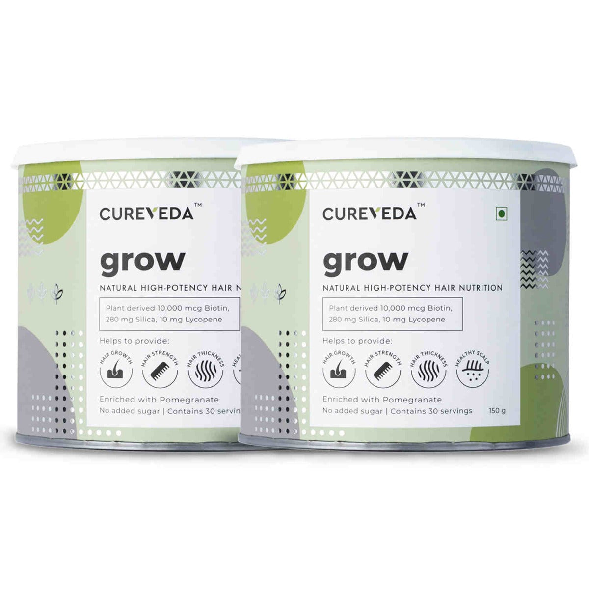 Cureveda Grow Plant Biotin Advanced Hair Nutrition image 2