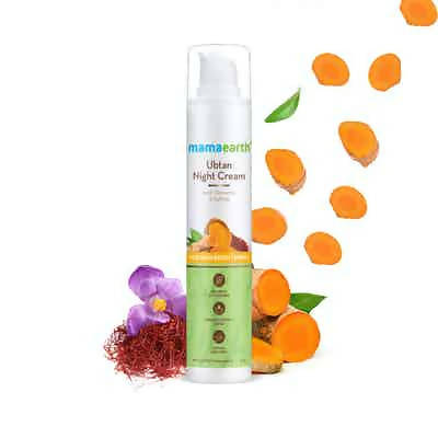 Mamaearth Ubtan Night Cream with Turmeric And Saffron - 50 gms image 2