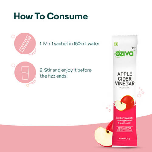 OZiva Apple Cider Vinegar Fizzy Drink Mix image 3