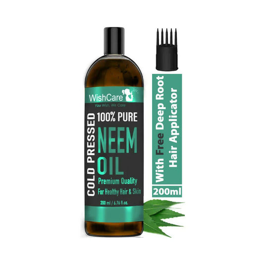Wishcare 100% Pure Cold Pressed Neem Oil -200 ml image 1