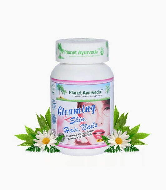 Planet Ayurveda Gleaming Skin & Hair & Nails Capsules - 60 tabs image 1