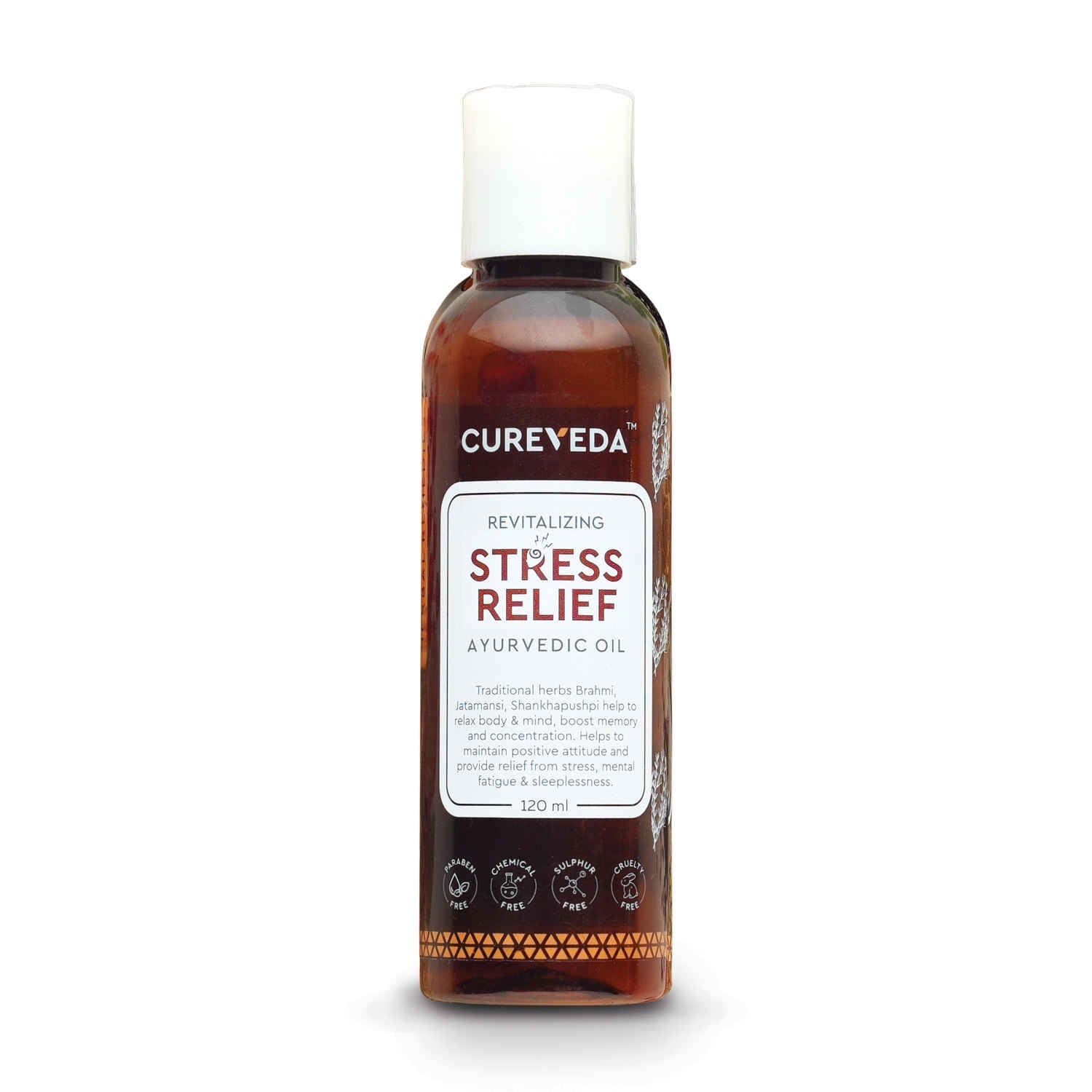 Cureveda Relaxation Oil – 120 ml | Calming & Wellness Support image 1
