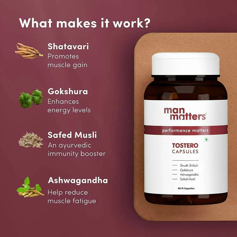 Man Matters Testero Capsules -60 caps image 2