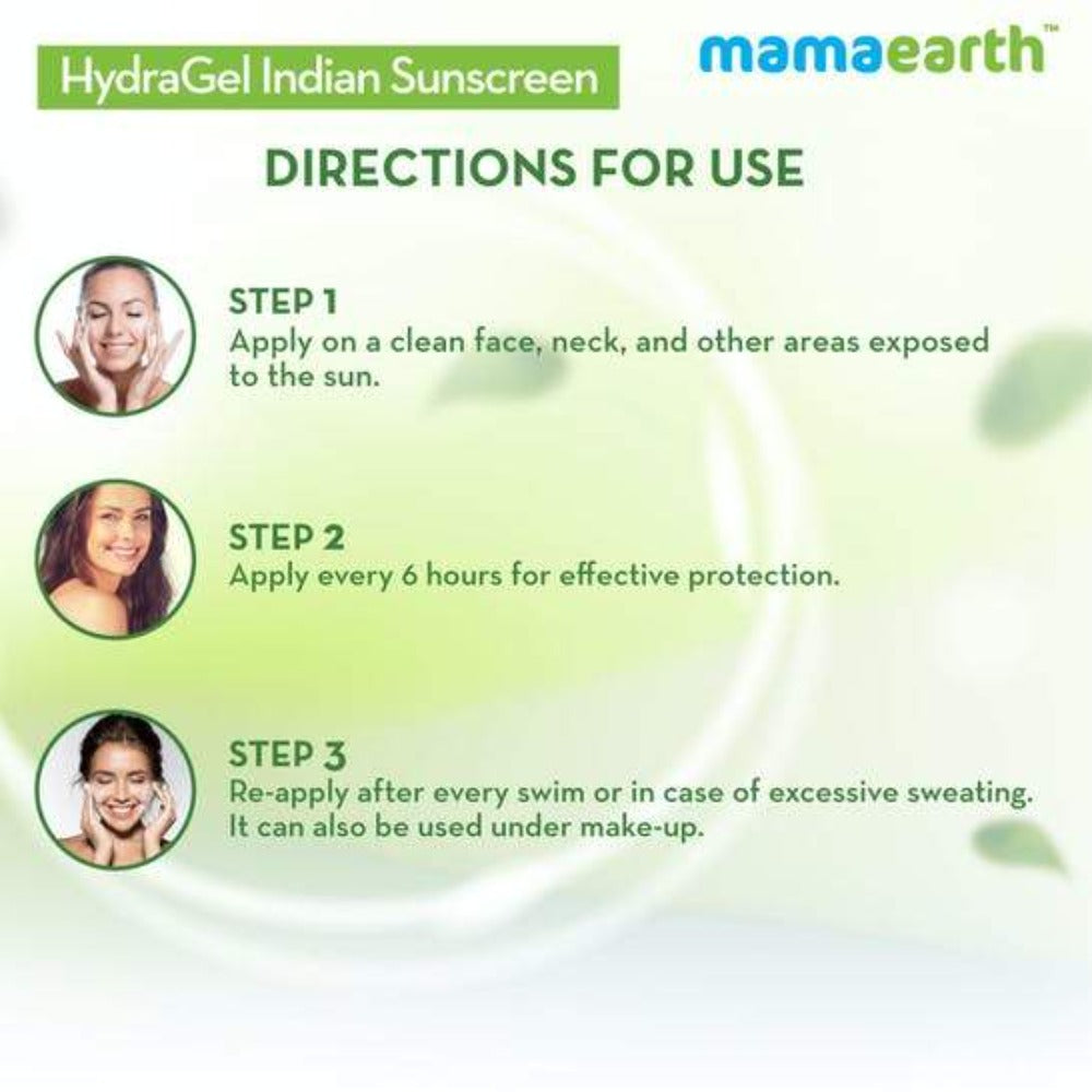 Mamaearth HydraGel Indian Sunscreen For Sun Protection - 50 gms image 5