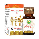 Basic Ayurveda Poornachandra Ras Tablets with Gold – Ayurvedic Wellness Supplement image 1