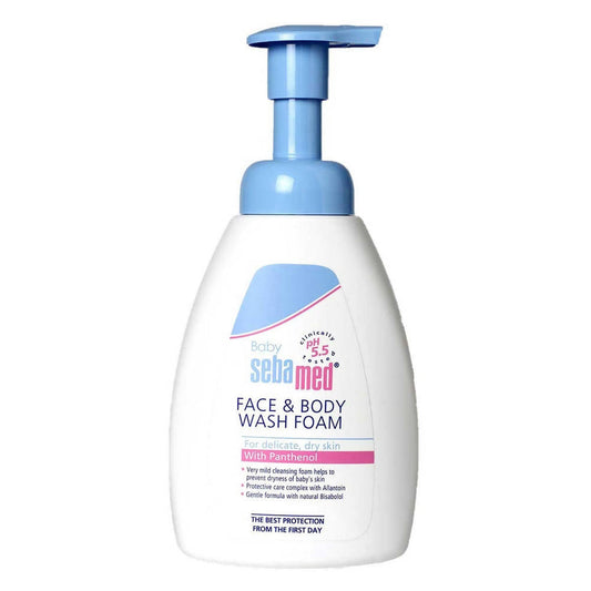 Sebamed Baby Face & Body Foam Wash image 1