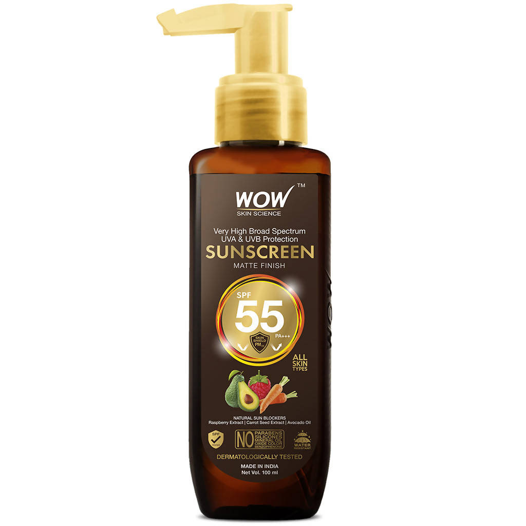 Wow Skin Science Sunscreen Matte Finish - SPF 55 PA++ - 100 ml image 1