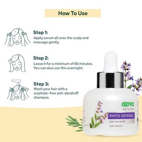 OZiva Phyto Defense Anti-Dandruff Hair Serum image 4