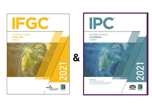 2021 IFGC &amp; IPC Combo Pack | International Fuel Gas Code + Plumbing Code Books (ICC Official Editions, Paperback Paperback bookcover – AVRBOOKS