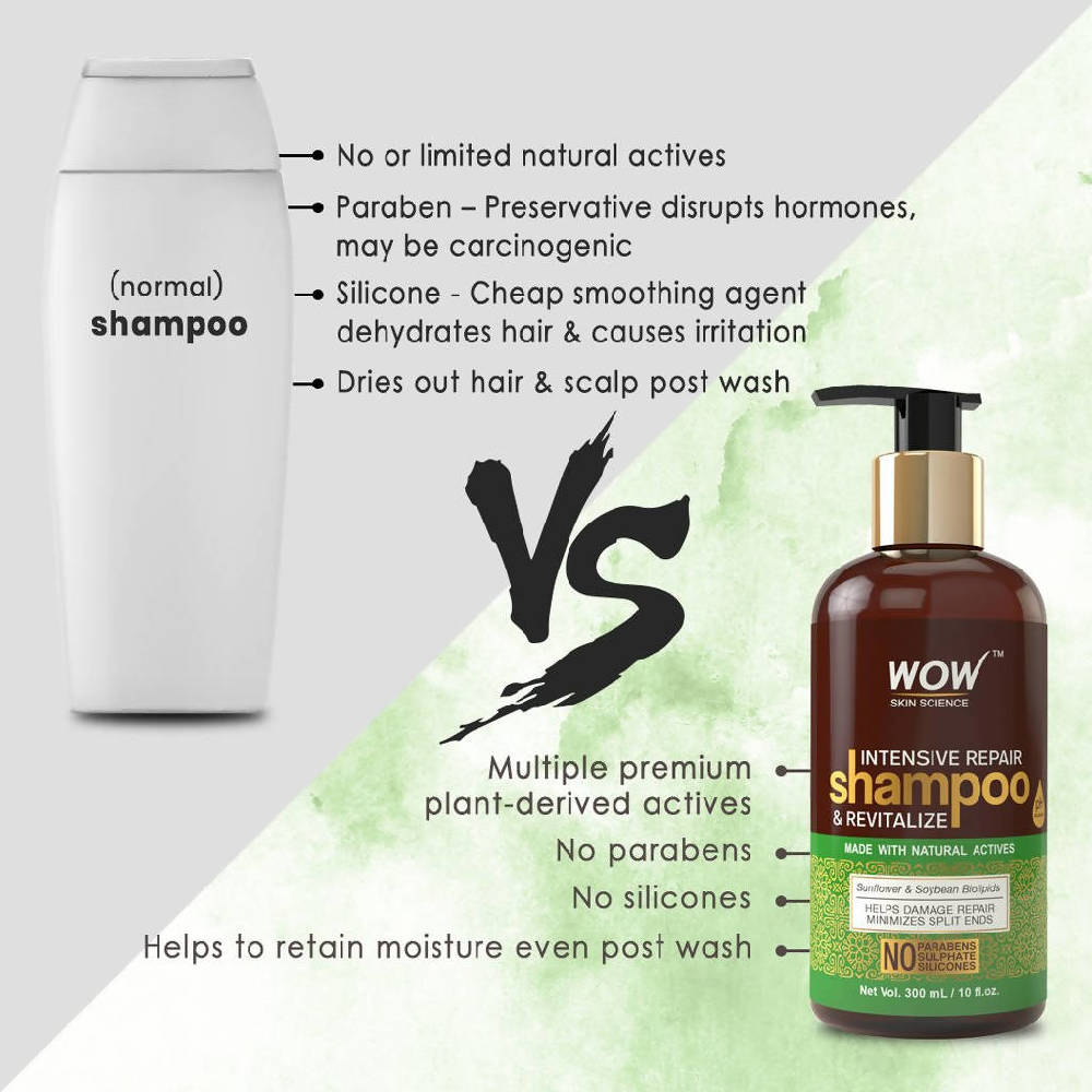 Wow Skin Science Intensive Repair Shampoo and Revitalize - 300 ml image 5