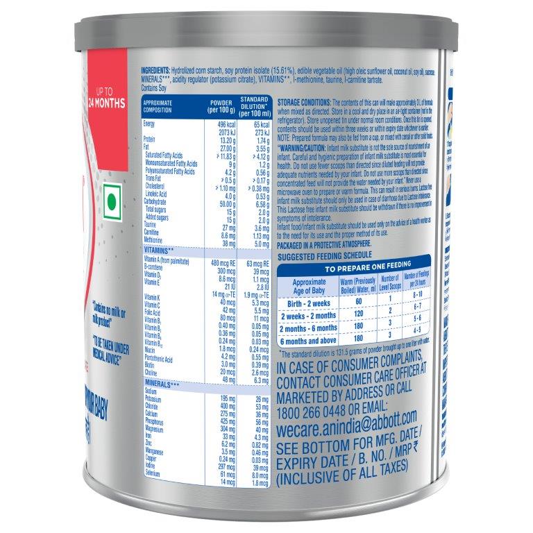 Similac Isomil Soy Infant Formula Powder – Lactose-Free Nutrition for Babies Up to 24 Months – 400g image 2