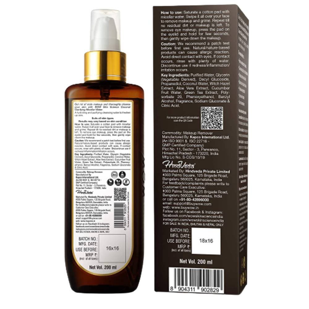 Wow Skin Science Coconut Clarifying Micellar Water - 200 ml image 3