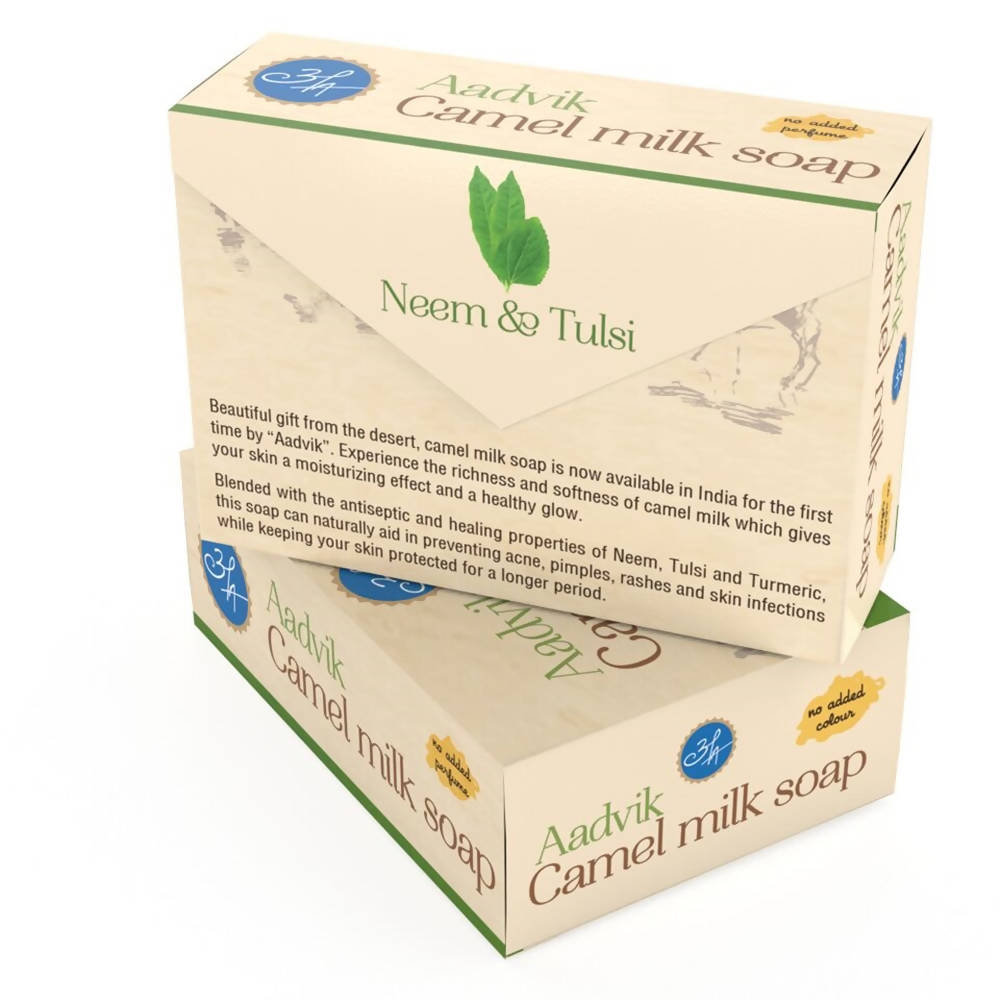 Aadvik Camel Milk Soap With Neem & Tulsi image 2