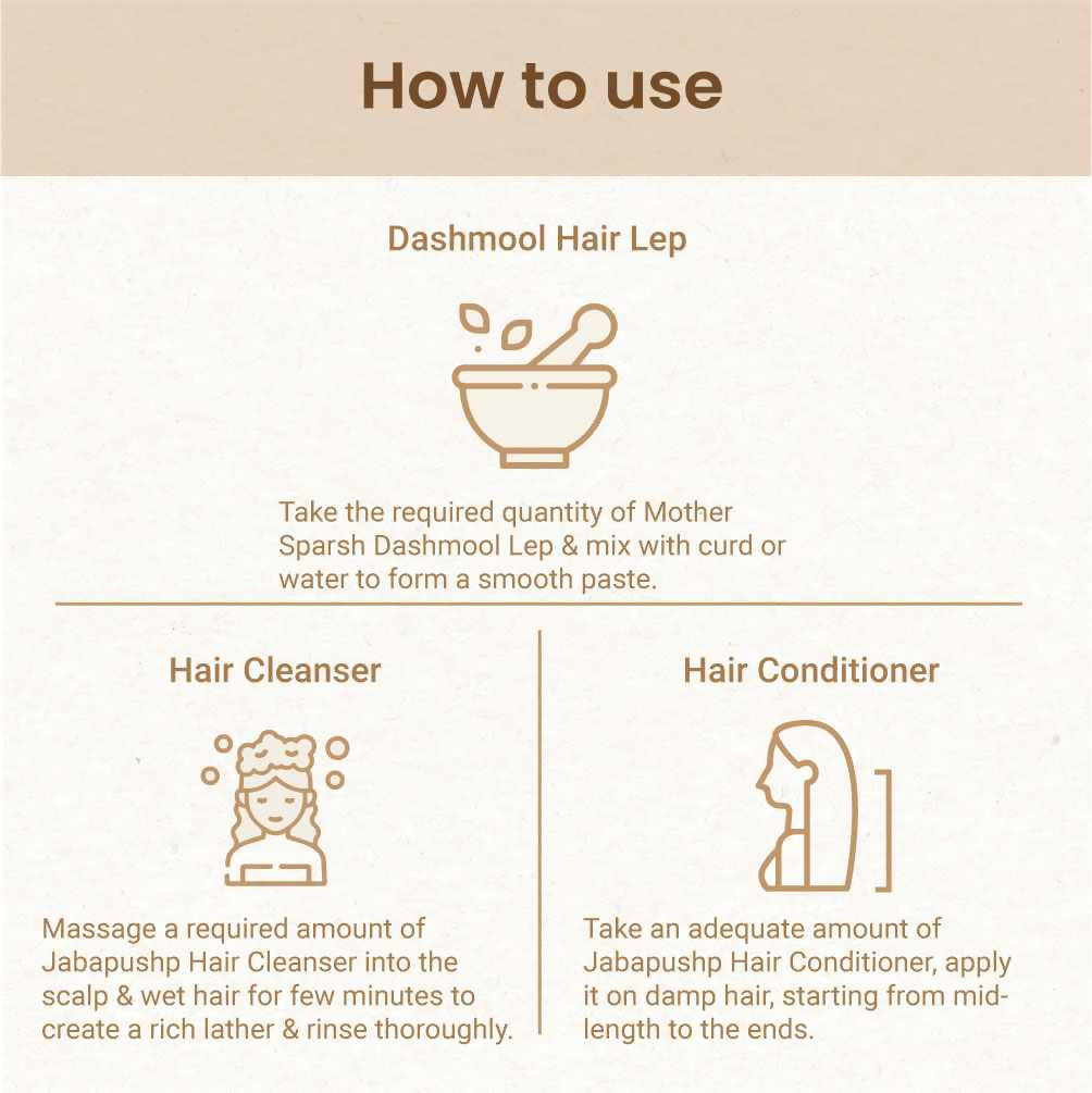 Mother Sparsh The Ultimate Hair Care Trio - Combo Pack image 3