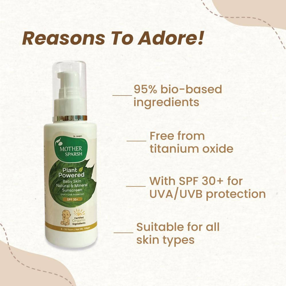 Mother Sparsh Plant Powered Baby Skin Natural & Mineral Sunscreen image 3