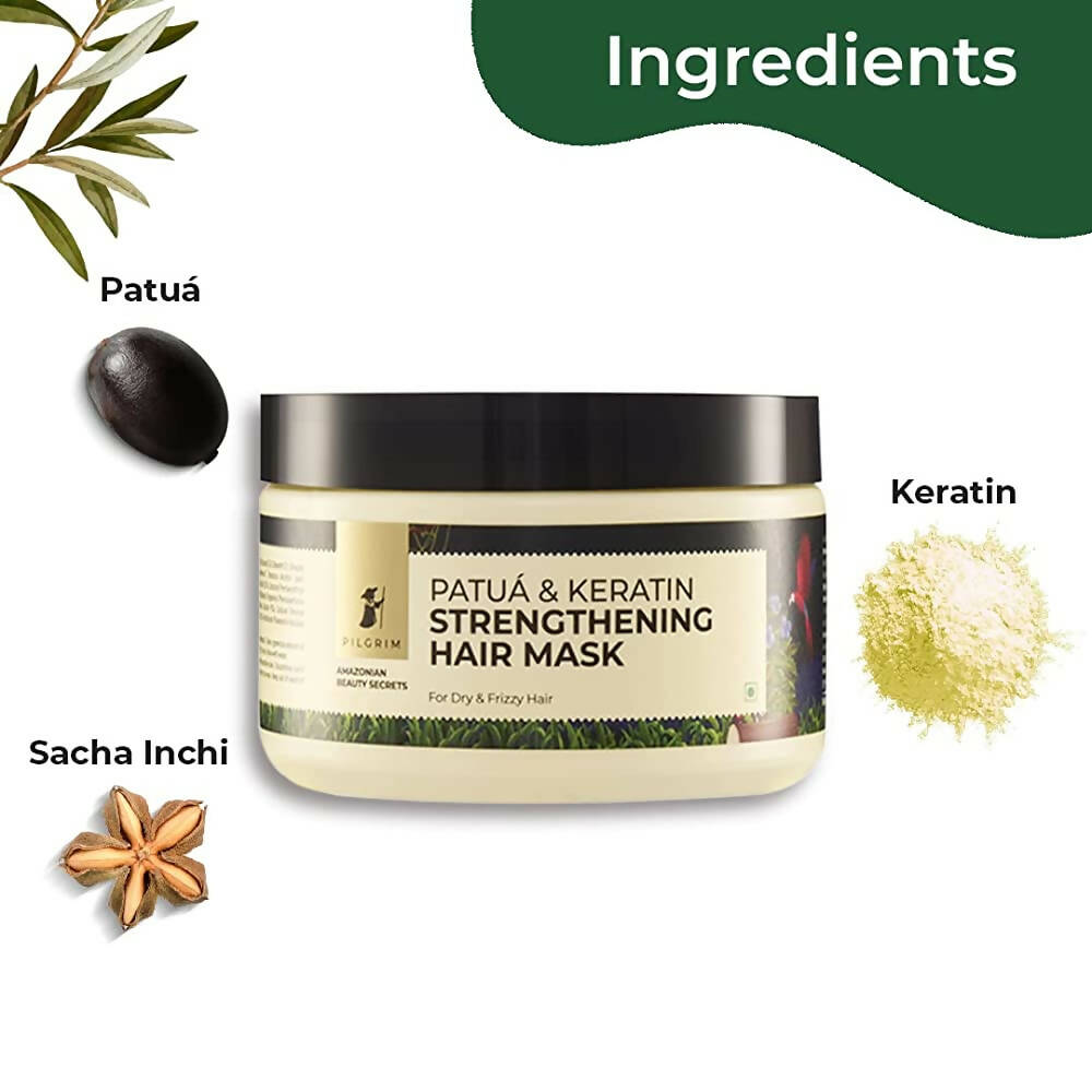 Pilgrim Patuá & Keratin Strengthening Hair Mask 200gm image 2