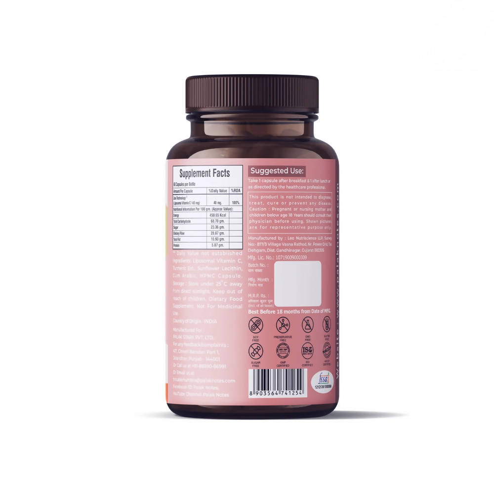 Palak Notes Patented Liposomal Vitamin C Capsules image 2