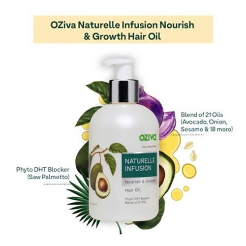 OZiva Naturelle Infusion Nourish & Growth Hair Oil - 200 ml image 5