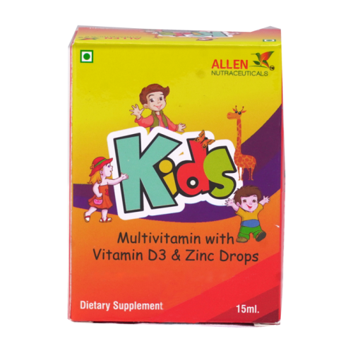 Allen Homeopathy Multi Vitamin With Vitamin D3 & Zinc Drops for Kids image 2