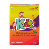 Allen Homeopathy Multi Vitamin With Vitamin D3 & Zinc Drops for Kids image 2
