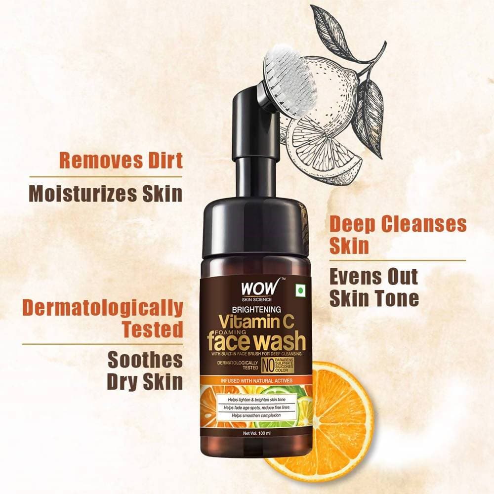 Wow Skin Science Brightening Vitamin C Foaming Face Wash image 3