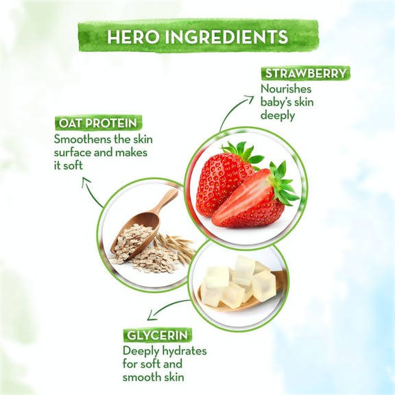 Mamaearth Super Strawberry Body Wash for Kids with Strawberry - 300 ml image 2