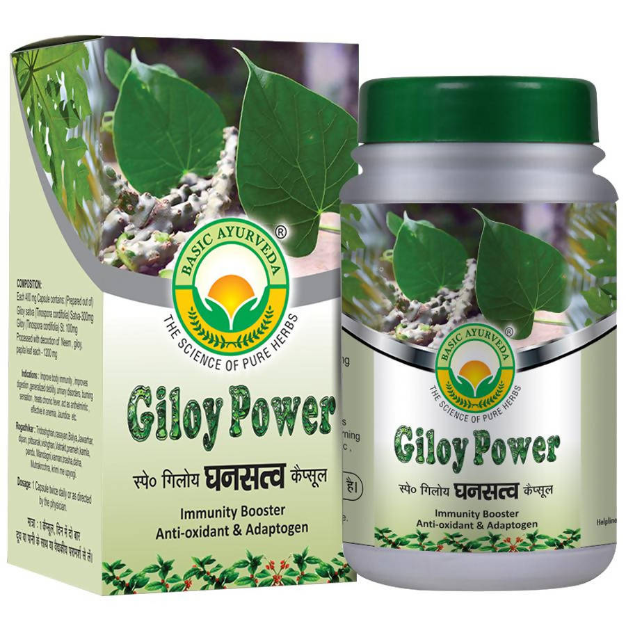 Basic Ayurveda Giloy Power Capsules - 40 Tablets image 1