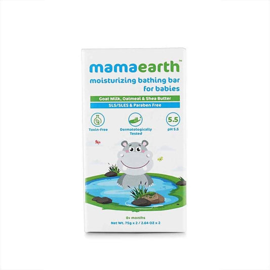 Mamaearth Moisturizing Bathing Bar Soap For Babies Pack of 2 image 1
