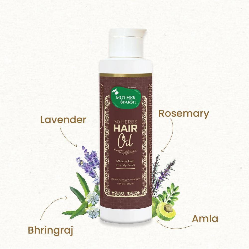 Mother Sparsh 30 Herbs Hair Oil - 200 ml image 3