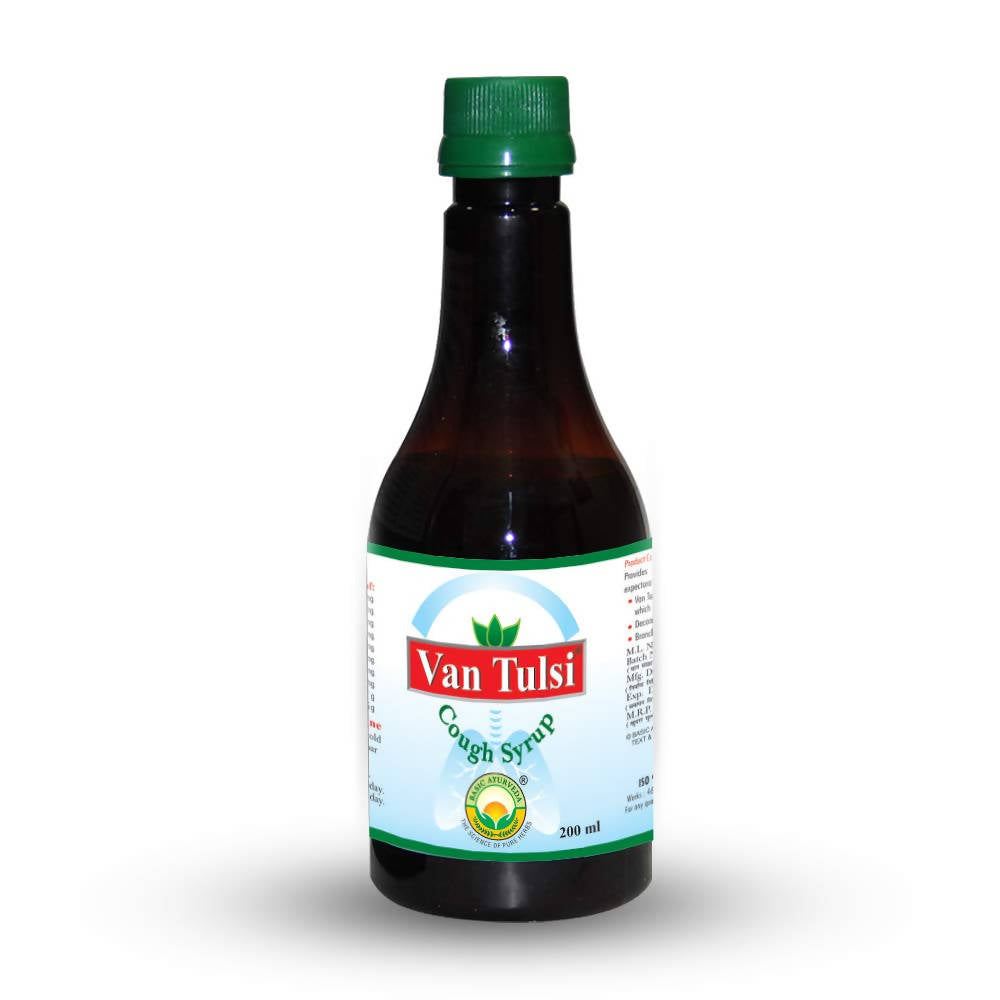 Basic Ayurveda Van Tulsi Cough Syrup - 200 ml image 5