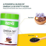 OZiva Plant Based Omega 369 - 60 Capsules image 3