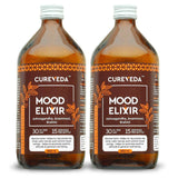 Cureveda Mood Elixir - Herbal Wellness Tonic for Calmness & Energy Boost (450 ml) image 2