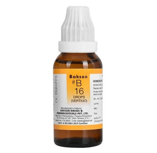 Bakson's Homeopathy B16 Drops image 1