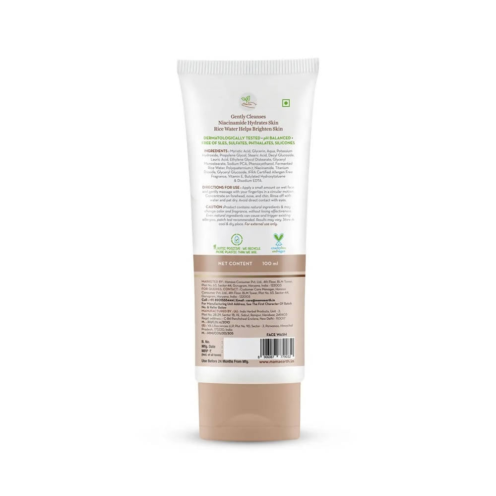 Mamaearth Rice Face Wash With Rice Water & Niacinamide - 100  ml image 2