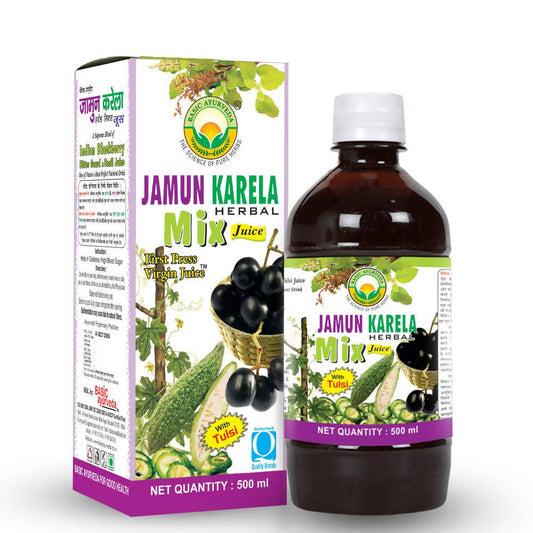 Basic Ayurveda Jamun Karela Herbal Mix Juice - 500 ml image 1