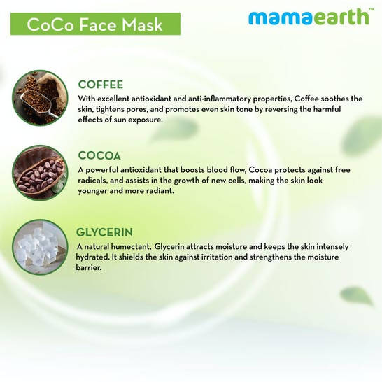 Mamaearth CoCo Face Mask with Coffee & Cocoa for Skin Awakening - 100 gms image 6